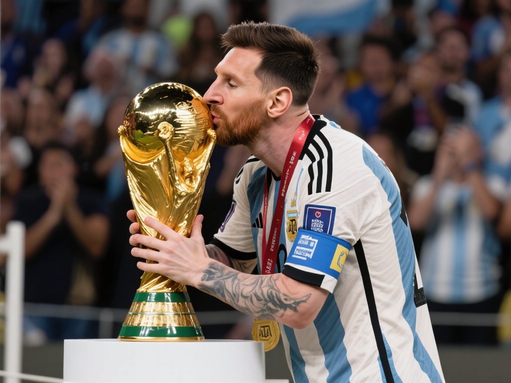 如今，站在活动现场的他再次轻触奖杯，温柔